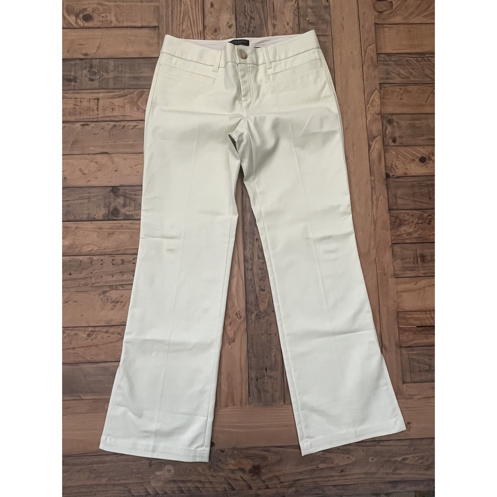 Twill Banana Republic MARTIN Pants, Sz: 10R, Light Celery (b23) Preppy Summer